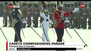 KDF Band display during the commissioning of new KDF Officers in Lanet, Nakuru.