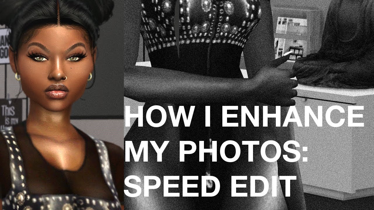 HOW TO EDIT SIMS PHOTOS: EDIT WITH GIMP - YouTube