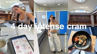 my final med school exams vlog | 12 hour library days and cramming