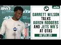 Garrett Wilson talks return of Aaron Rodgers, state of Jets WR room at OTAs | SNY