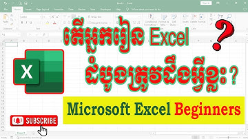 តើអ្នករៀន Excel ដំបូងត្រូវដឹងអ្វីខ្លះ? || Microsoft Excel  for Beginners