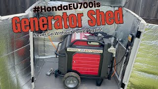 Honda Eu7000Is Generator Shed Enclosure - Ventilated & Secured