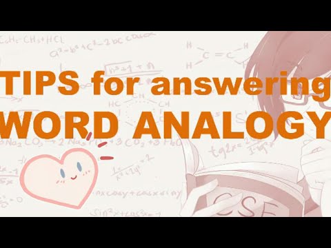 Word ANALOGY 30-second exercises with explanation