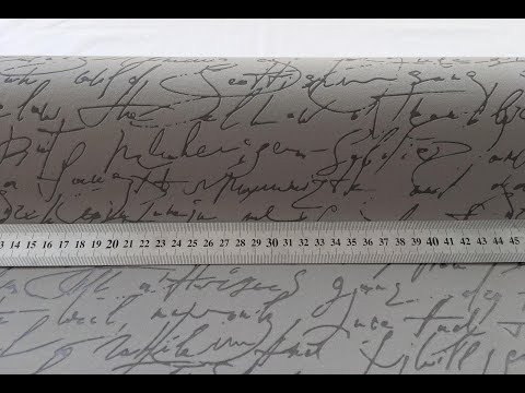 Німецькі сірі шпалери 944832, з рукописними написами каліграфічним почерком, англійськими літерами і словами, видео 1
