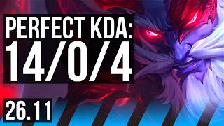 RYZE vs ZED (MID) | Perfect KDA: 14/0/4 | EUW Master | 26.11
