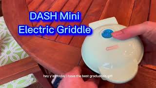 DASH Mini Maker Electric Round Griddle for Individual Pancakes, Cookies, Eggs & other on the go Brea