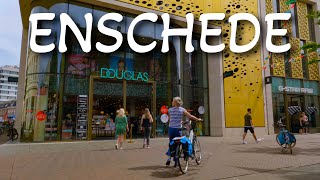 [4K 60fps]🇳🇱Enschede - crowded city centre, Netherlands | Binnenstad | August 2022