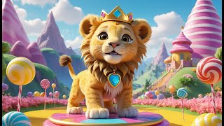 Lucky Lion and the Toy Train Ride | Fun Lion Song for Kids | Train Adventure Rhyme