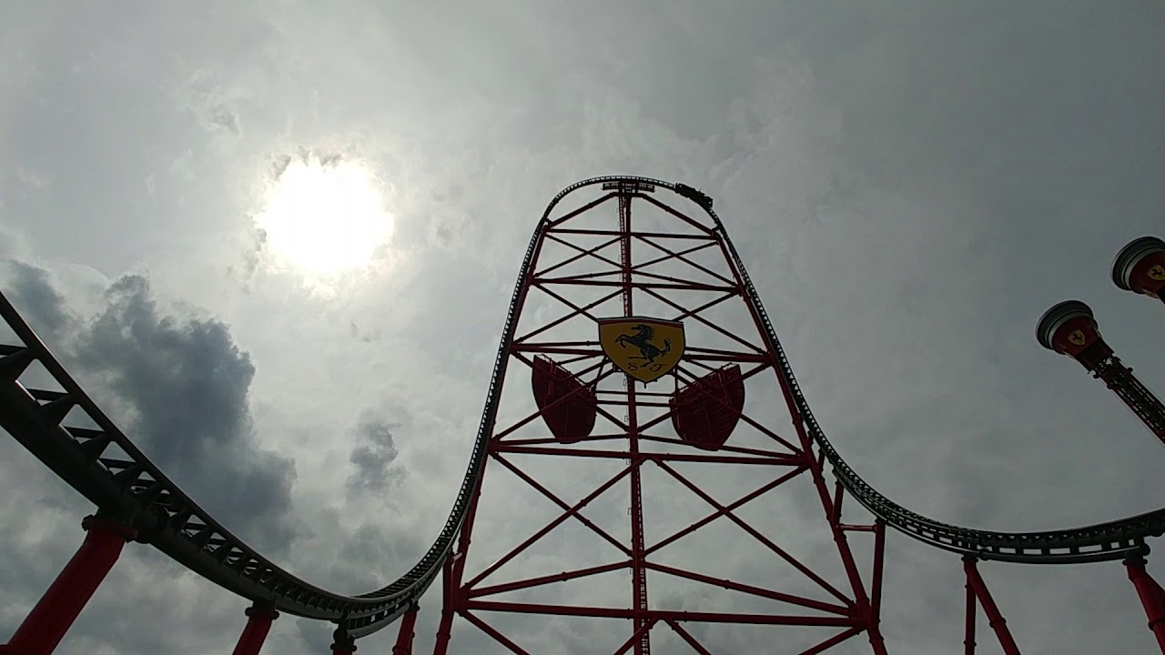 Red force ferrari land barcelona