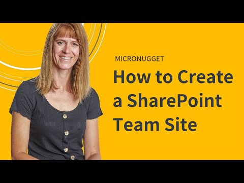 How to Create a SharePoint Team Site