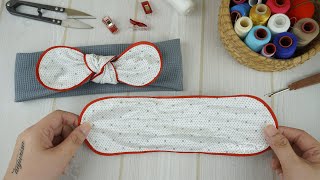Tie Bow Headband with Bullet Fabric ❤️ How to Tie a Top Knot Bow Headband