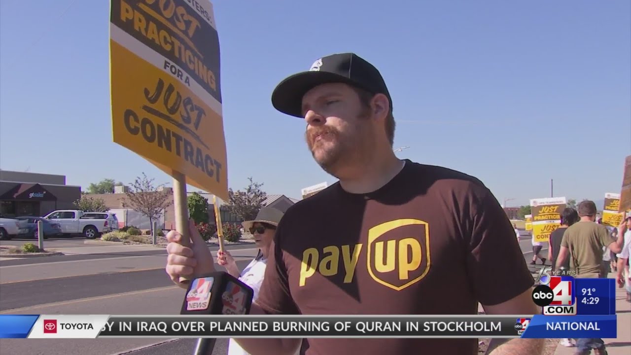 Utah UPS workers teasing a 'strike' for better wages YouTube