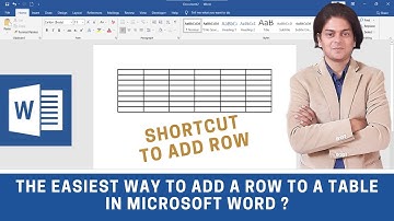 What is the shortcut to insert a row in a Word table? | How do you insert rows quickly in Word?