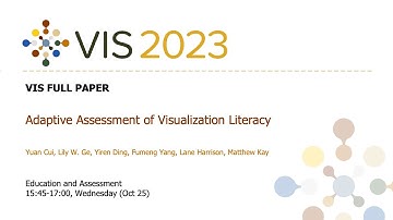 Adaptive Assessment of Visualization Literacy - Fast Forward | VIS 2023