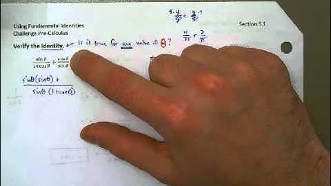 Verifying a Trigonometric Identity - Part 1