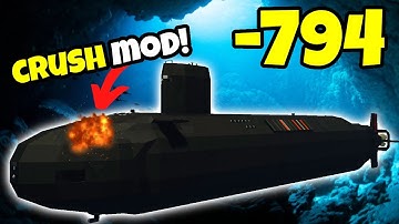 Crushing Depth Mod SINKS Advanced Submarine in Stormworks!