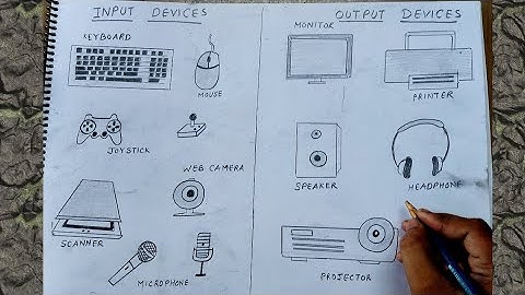 how to draw input and output device I how to draw input and output devices of computer