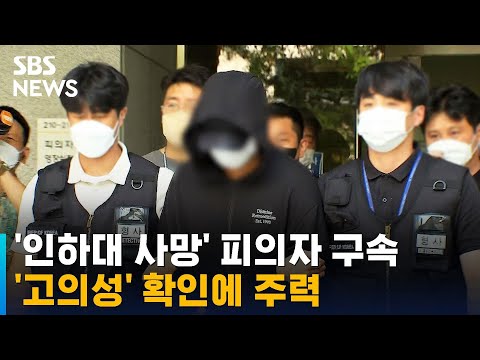 '인하대생 사망사건' 피의자 구속…'고의성' 확인에 주력 / SBS