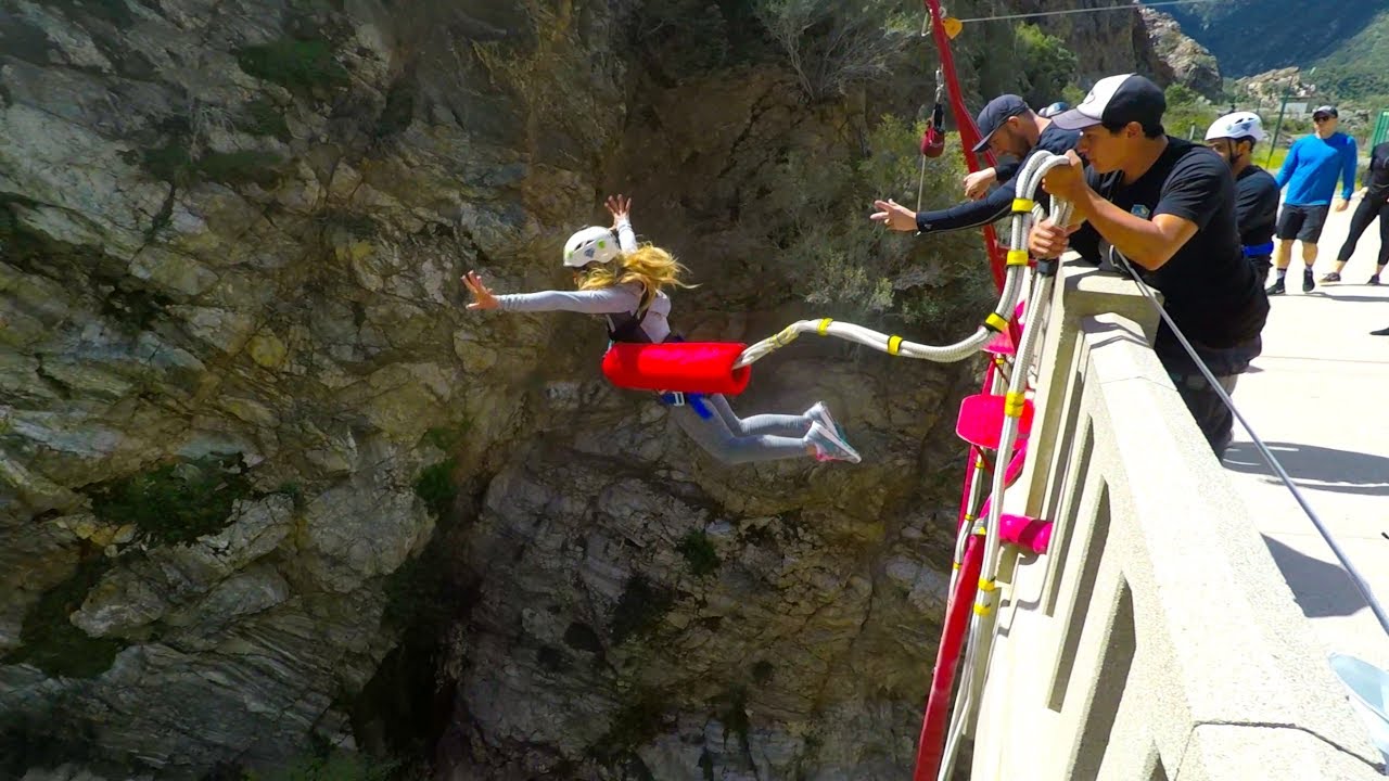 Bungee Jumping Bridge to Nowhere, Azusa, CA [ GoPro Hero 5 ] YouTube