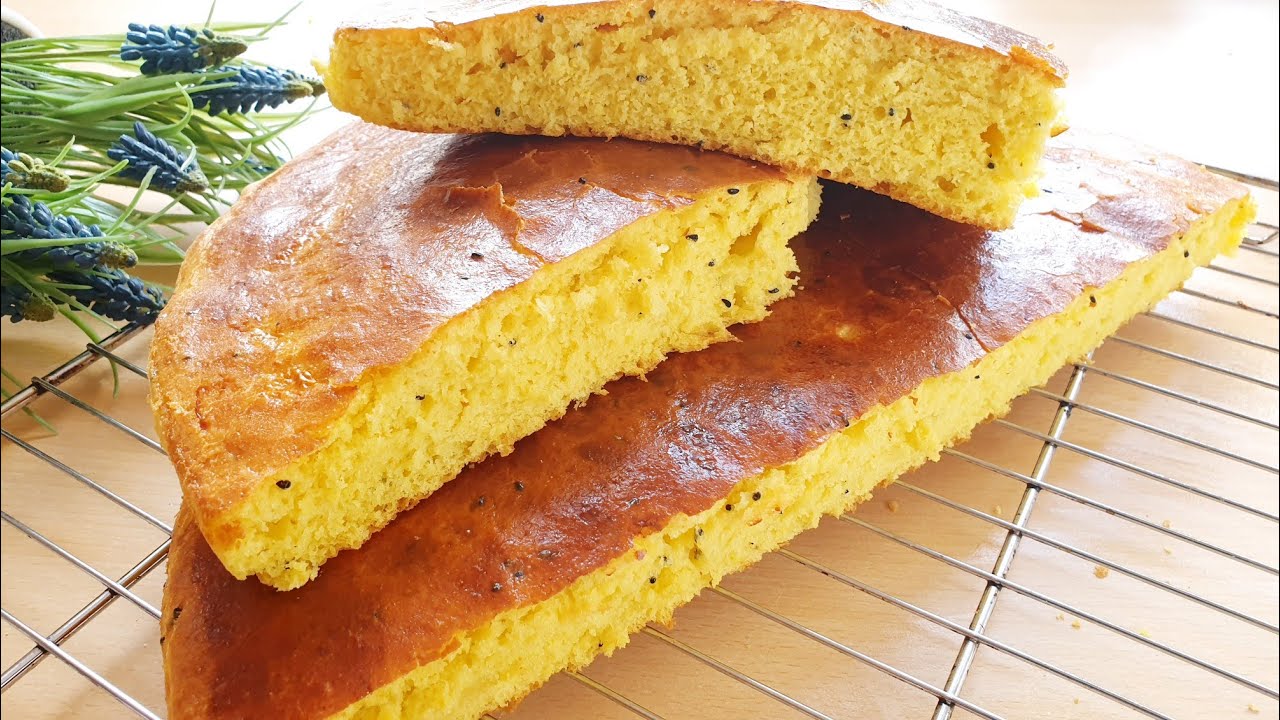 من اليوم ما يخطاك خبز الذرة/بريوش الذرة الراائع هشيش ورطب حضريه للفطور أو الكوطي 🤗😋 Maisbrot Rezept