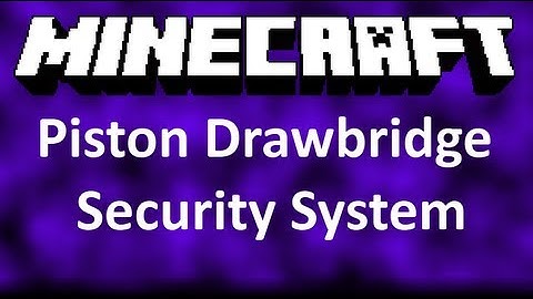 Minecraft - Piston Drawbridge Security System [Beta 1.7.3]