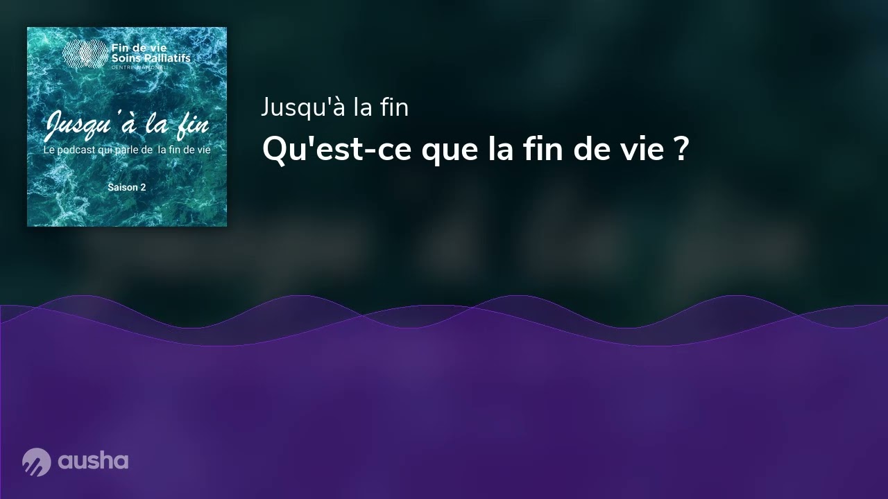 Qu'est-ce que la fin de vie ?