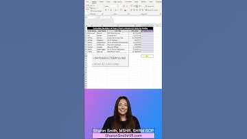 How To Calculate Years Of Service In Excel - XLS Formula | #Shorts