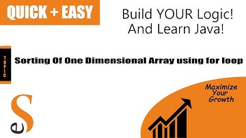 Java: Selection Sort of One Dimensional Array