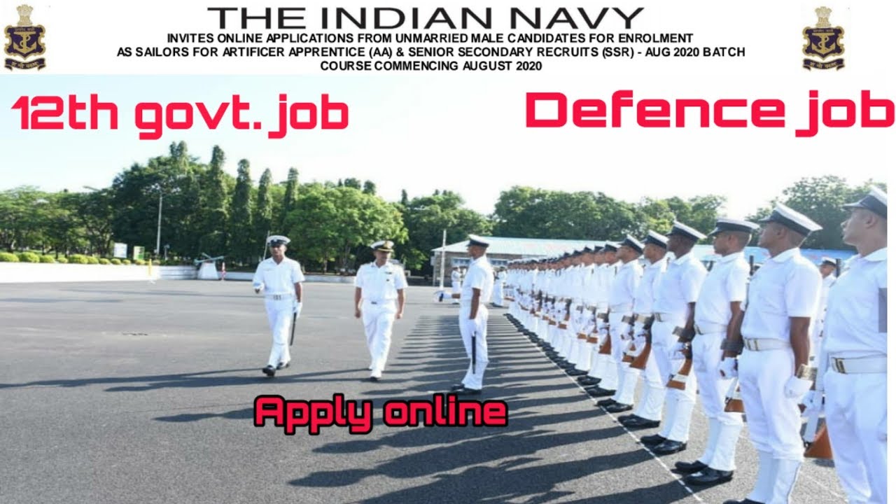 INDIAN NAVY SSR/AA  AUGUST 2020 BATCH ONLINE FORM DEFENCE JOB