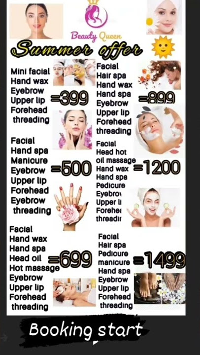 ~•√π{beauty queen 👑 parlour}•√π~summer special offer booking start 😉