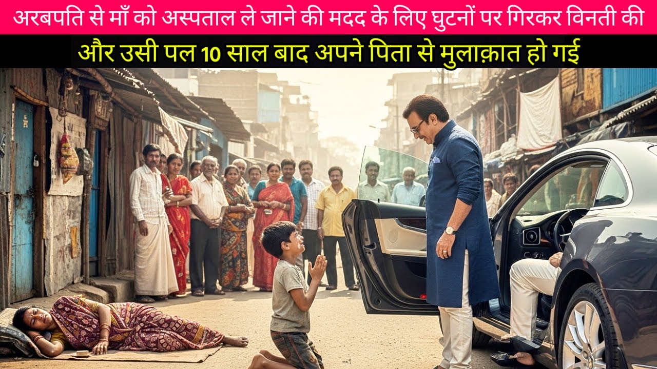 माँ के इलाज के लिए अरबपति के आगे झुका बेटा — 10 साल बाद बिछड़ा पिता सामने आ गया!