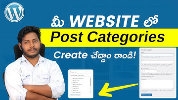 How To Create Categories in WordPress Telugu || Lyrics Website Tutorial Part - 9