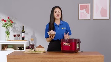 Nồi cơm điện tử Sharp 1.8 lít KS-COM194EV-RD cơm cực ngon với nồi cơm điện màu vang đỏ