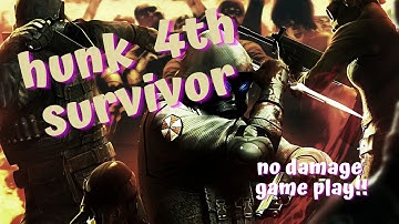 4th Survivor Hunk Gameplay | No damage - RE2 Remake