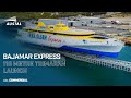 Launch of austal hull 394  the 118 metre trimaran ferry bajamar express