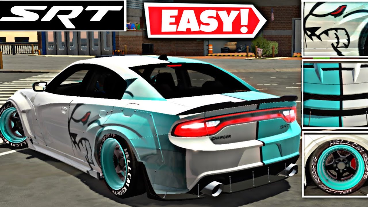 DODGE CHARGER HELLCAT EASY DESIGN In Car Parking Multiplayer YouTube dodge-charger-hellcat-easy-design-in-car-parking-multiplayer-youtube