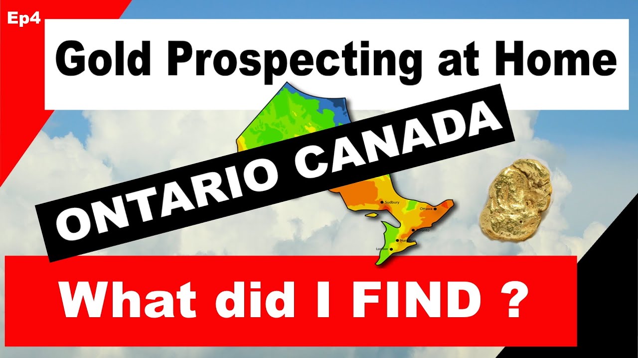 Gold Prospecting at Home Gold Ontario Canada April 2020 YouTube