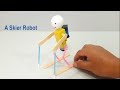 كيف تصنع روبوت متزحلق - فيديو لايت ترفيهى ممتع☃❄⛷ How to Make a Skier Robot  - funny video