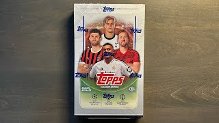 2024/25 Topps UEFA Club Competitions Flagship Hobby Box Review - Bonus Chrome Hits!