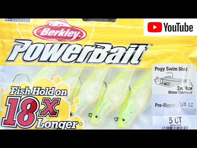 Berkley Power bait Pogy Swim Shad 3in, 8cm Soft plastic soft Lure