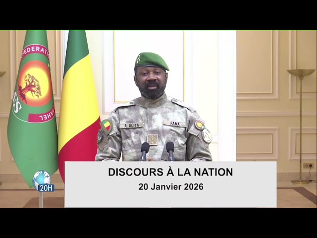Mali :FAMa Discours à la nation du Président de la Transition, le Général d'Armée Assimi GOITA