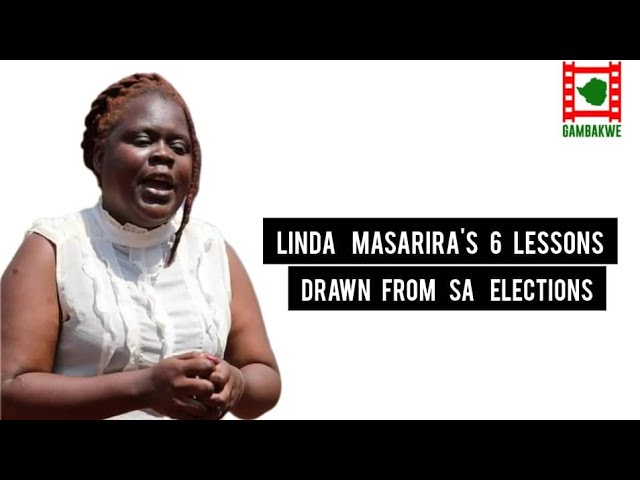 Linda Masarira's 6 Lessons Drawn From The SA Elections. class=