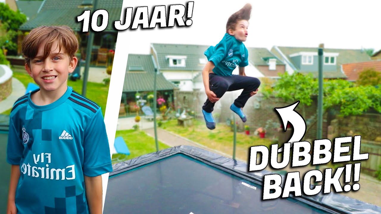 10 JARIGE DOET DUBBEL BACKFLIP?!