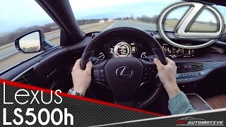 Lexus LS 500h 2018 POV Test Drive + Acceleration 0 - 200 km/h, LUXURY RIDE!