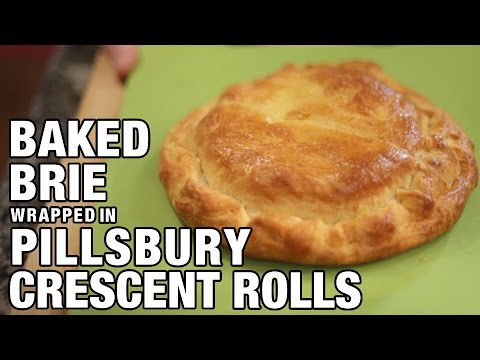Baked Brie Wrapped in Pillsbury Crescent Rolls | The Hungry Bachelor