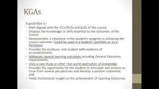 How to develop a KGA