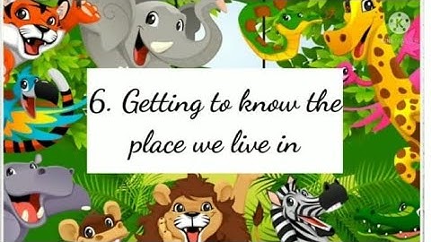 Std 3rd E.V.S Ls no 6.Getting to know the place we live in