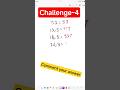 IQ Test Challenge #4 🧠🔥#maths #puzzle #shortsfeed ❣️