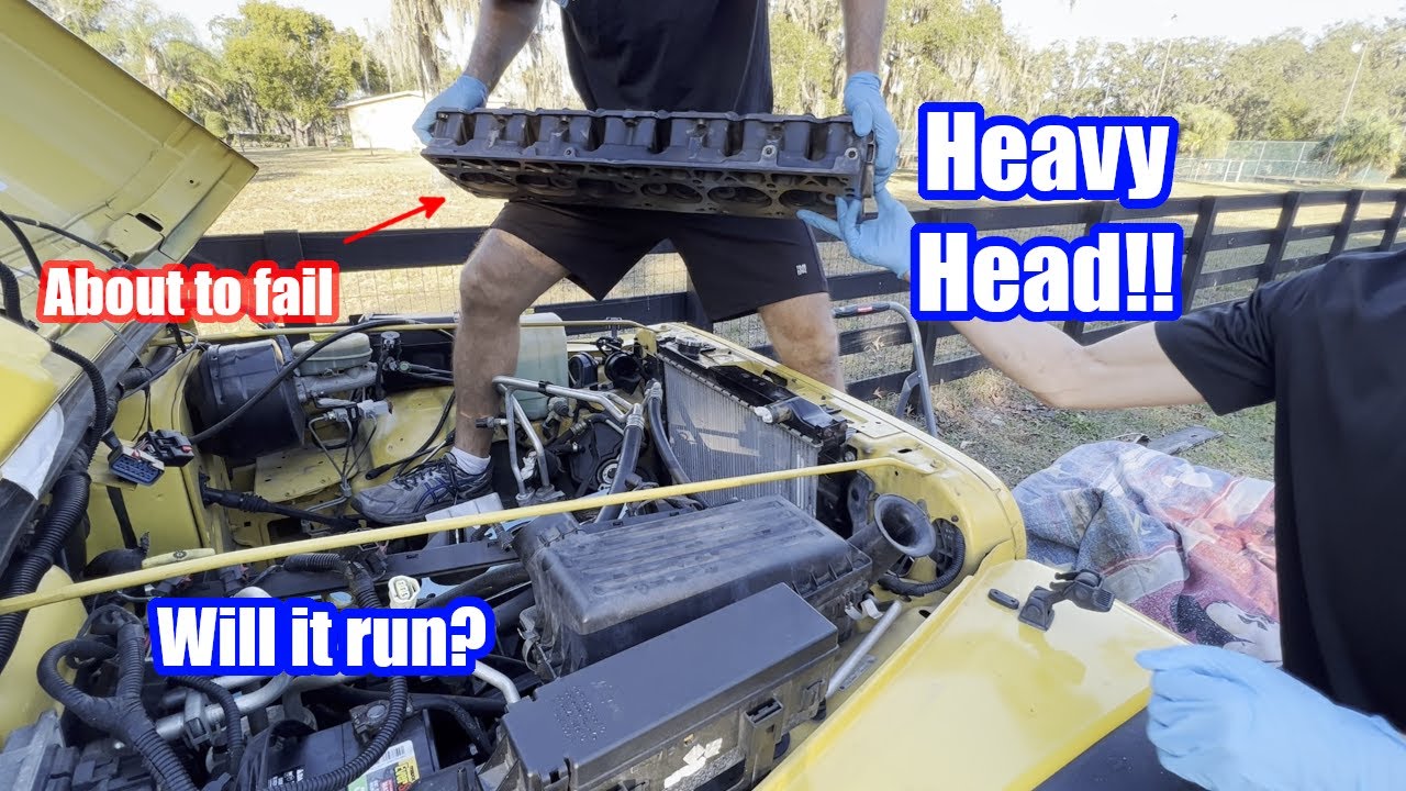 Jeep Wrangler TJ Cylinder Head, Lifters Install. Test drive if it runs