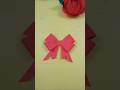 Easy paper craft gift bow🎀 ideas #papercraft #diy #origami #handmade #cute #ideas #viralvideo